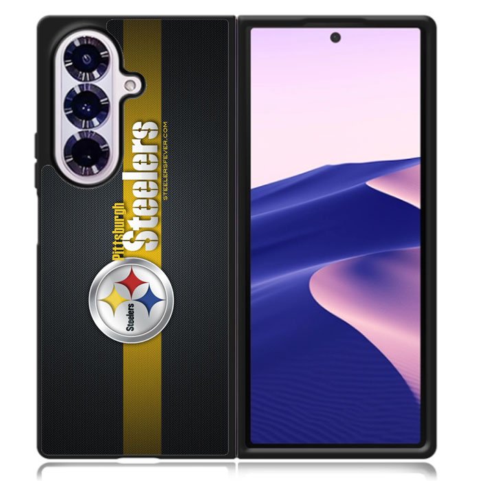 Pittsburgh Steelers Carbon Metal Samsung Galaxy Z Fold 7 Case OV2875