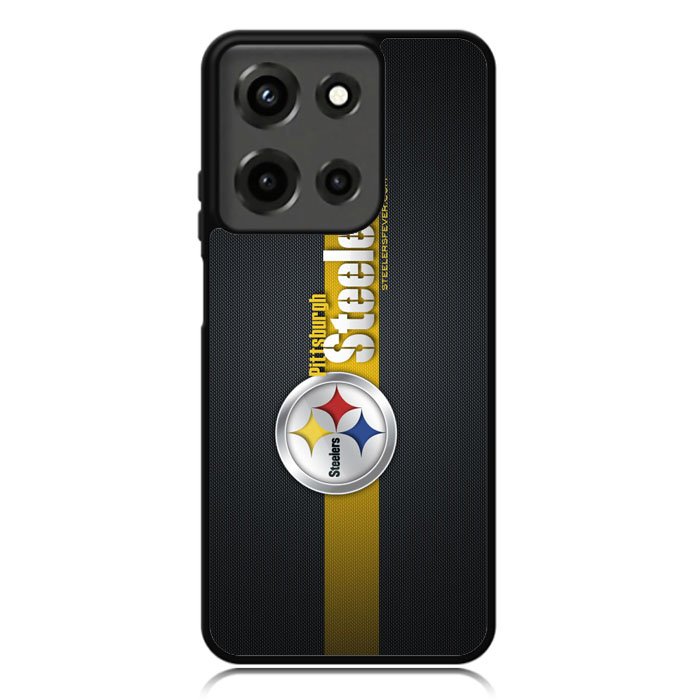 Pittsburgh Steelers Carbon Metal Motorola Moto G 5G 2025 Case OV2875