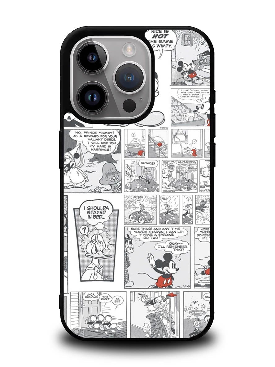 Disney Mickey Comic Cartoon Childrens iPhone 16 Pro Max Case QC4715