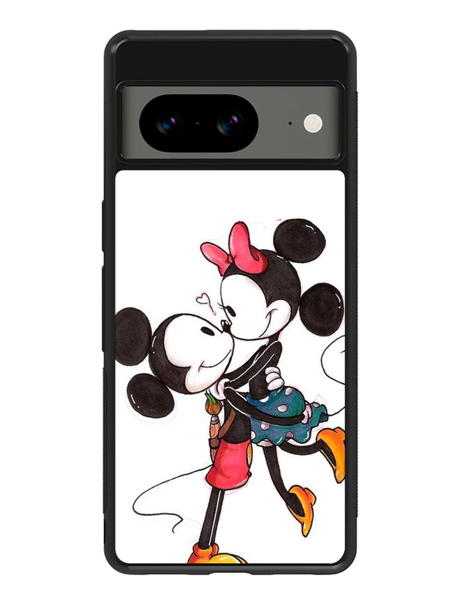 Romantic Couple Mickey Mouse Google Pixel 8A Case QC2666