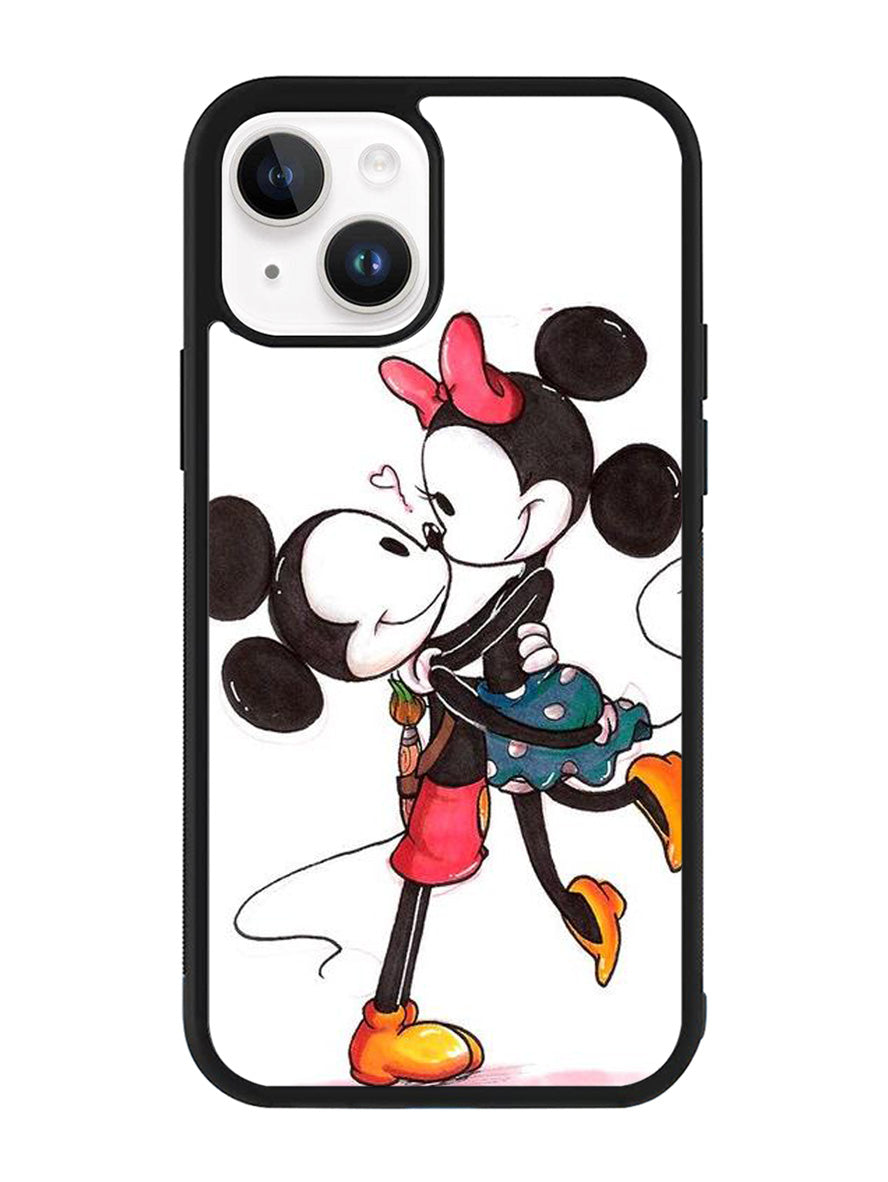 Romantic Couple Mickey Mouse iPhone 15 Plus Case OV2666