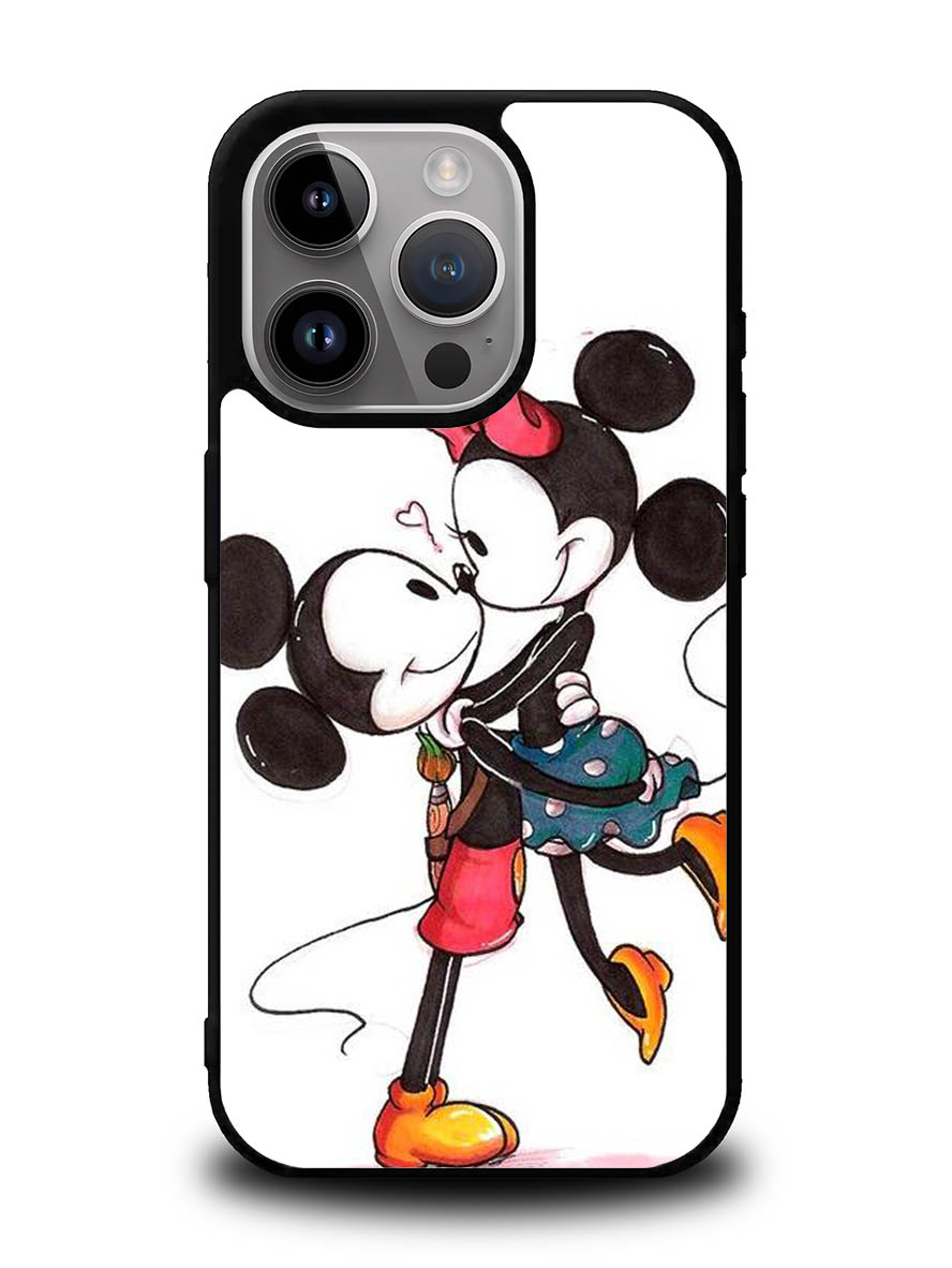Romantic Couple Mickey Mouse iPhone 14 Pro Case QC2666