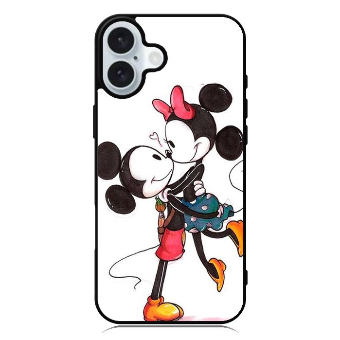 Romantic Couple Mickey Mouse iPhone 16 Plus Case QC2666