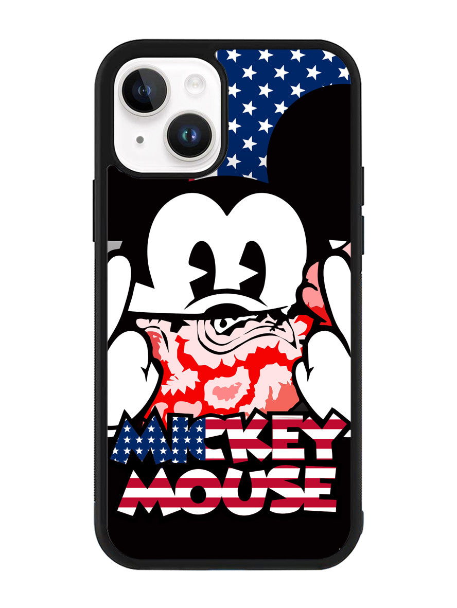 Mickey Mouse America Flag iPhone 15 Plus Case OV3267