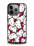 Hello Kitty Face Pattern iPhone 16 Pro Max Case
