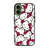 Hello Kitty Face Pattern iPhone 17 Case