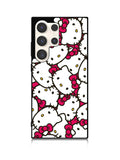 Hello Kitty Face Pattern Samsung Galaxy S24 Ultra 5G Case