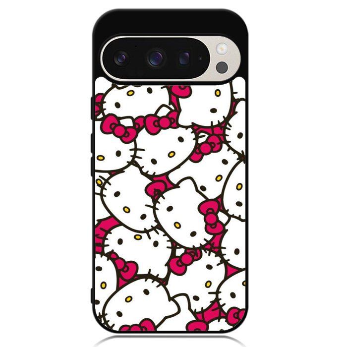 Hello Kitty Face Pattern Google Pixel 9 | Pixel 9 Pro Case