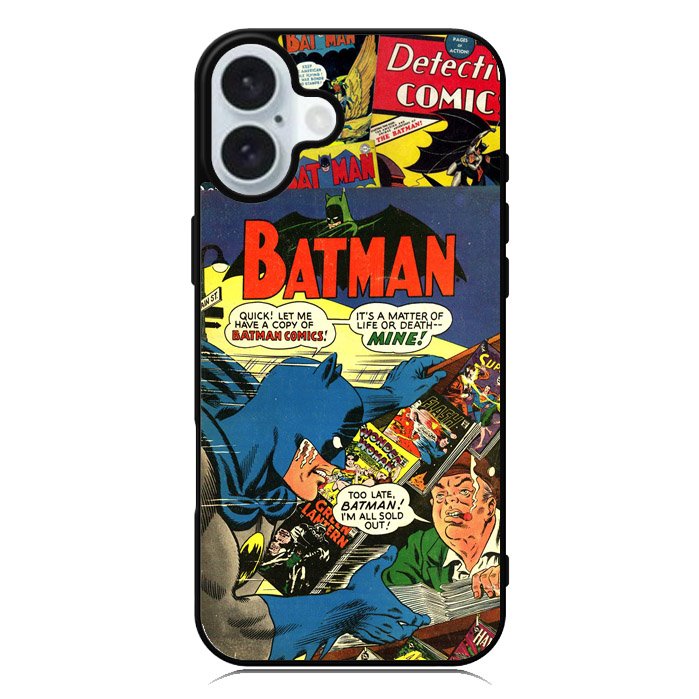 Batman Comic Art iPhone 16 Plus Case QC4062