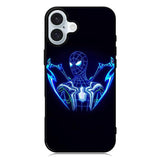 Spiderman Neon Blue iPhone 16 Plus Case QC2480