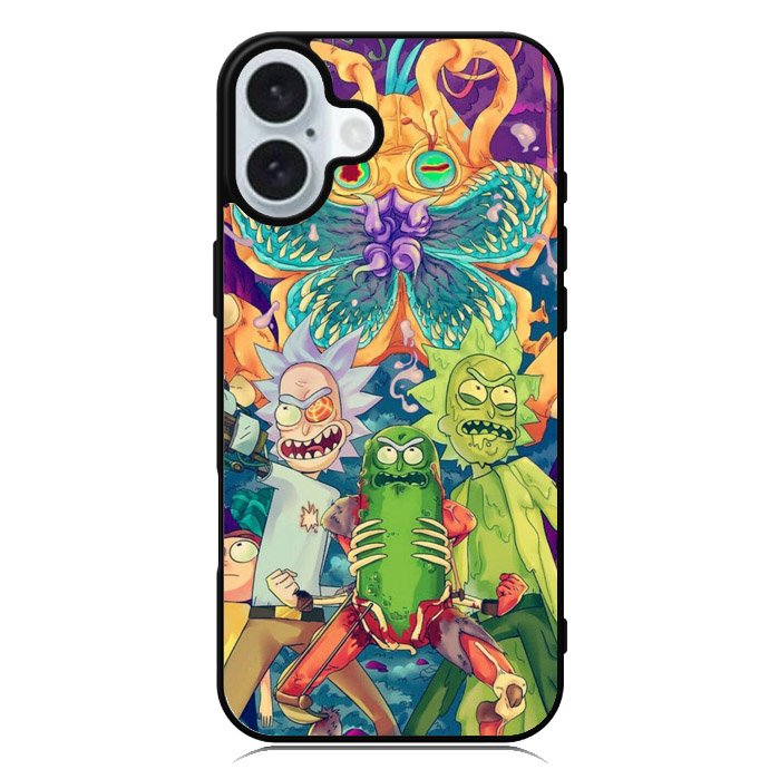 Rick Sanchez With Pickles iPhone 16 Plus Case QC2699