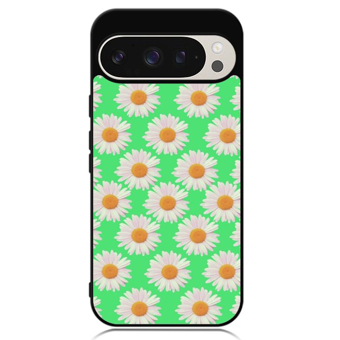 Flowers Pattern Green Google Pixel 9 | Pixel 9 Pro Case OV4924