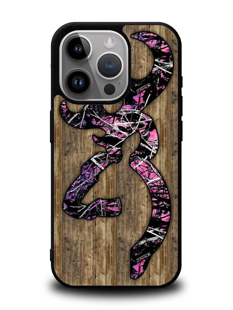Deer Camo Wood iPhone 16 Pro Case OV4639