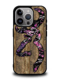 Deer Camo Wood iPhone 16 Pro Case OV4639