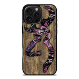 Deer Camo Wood iPhone 16 Pro Case OV4639