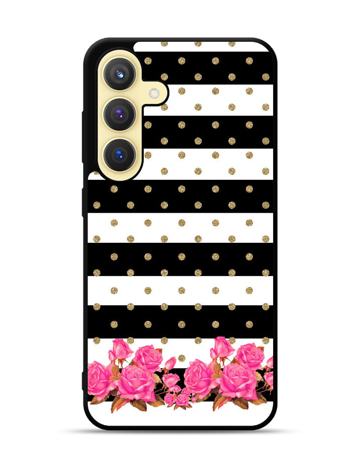 Flower Stripes Polka Samsung Galaxy S24 5G Case OV1790