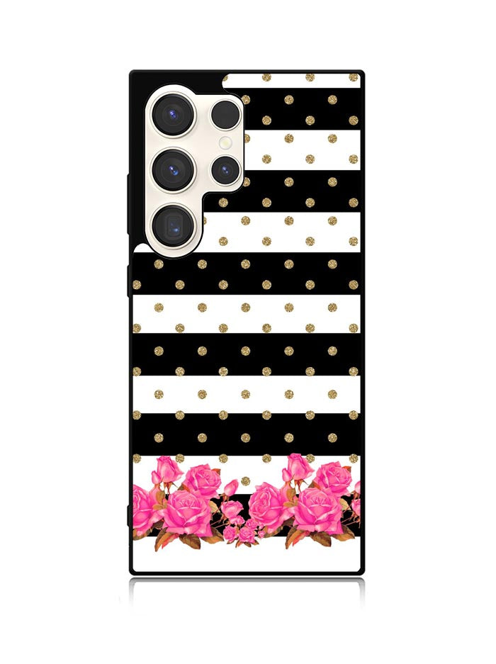 Flower Stripes Polka Samsung Galaxy S24 Ultra 5G Case OV1790