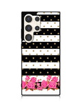 Flower Stripes Polka Samsung Galaxy S23 Ultra 5G Case QC1790