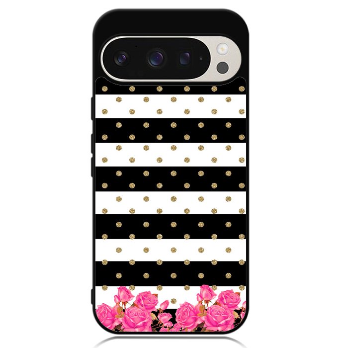 Flower Stripes Polka Google Pixel 9 Pro XL Case OV1790