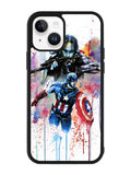 Captain America Watercolor iPhone 14 Plus Case QC1797