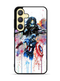 Captain America Watercolor Samsung Galaxy S23 FE 5G Case QC1797