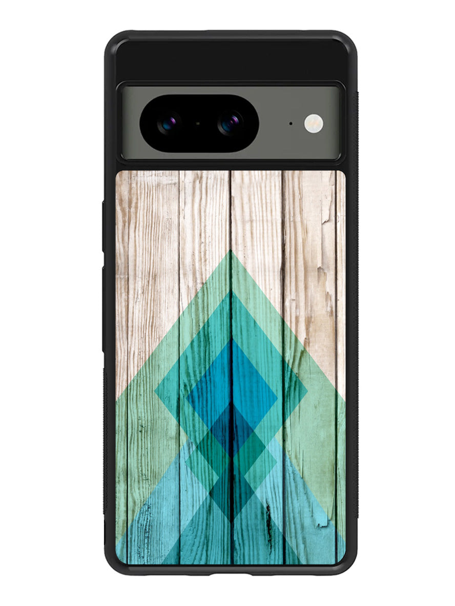 Simple Aztec on Wood Google Pixel 8A Case QC1806