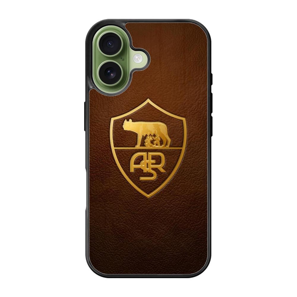 AS Roma Leather Logo Soccer iPhone 17 Case QC1821