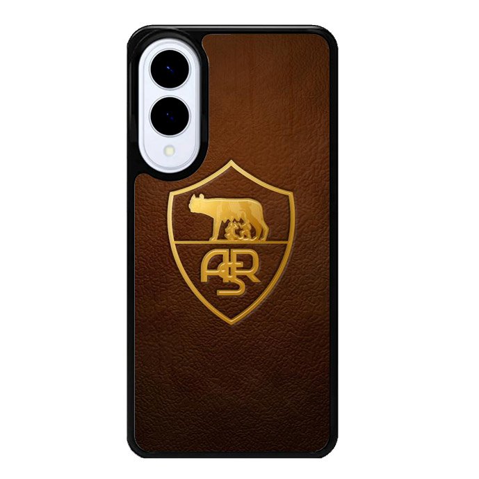 AS Roma Leather Logo Soccer Samsung Galaxy S25 Edge 5G Case OV1821