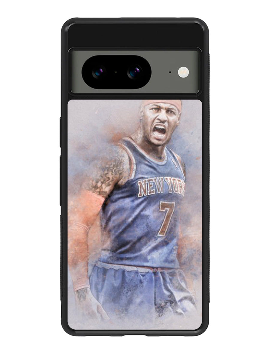 Carmelo Anthony NY7 Blue Basket Ball Google Pixel 8 Case QC1823
