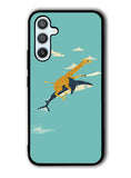 Black Friday offer Giraffe Riding Shark Samsung Galaxy A54 5G Case