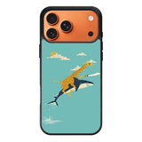 Black Friday offer Giraffe Riding Shark iPhone 17 Pro Case