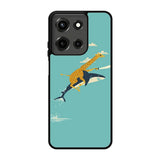 Black Friday offer Giraffe Riding Shark Motorola Moto G 5G 2025 Case OV2544