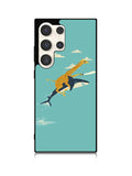 Black Friday offer Giraffe Riding Shark Samsung Galaxy S24 Ultra 5G Case