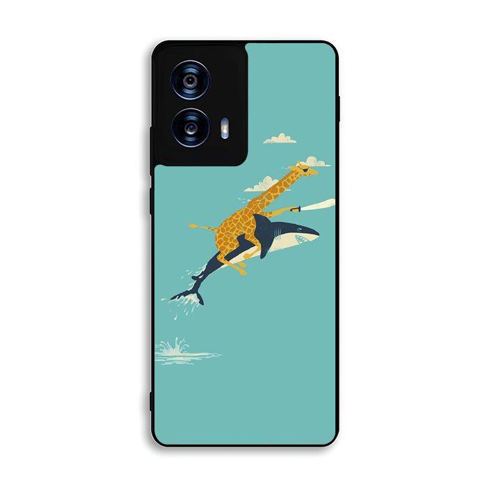 Black Friday offer Giraffe Riding Shark Motorola Moto G Power 5G 2024 Case OV0677