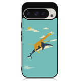 Black Friday offer Giraffe Riding Shark Google Pixel 9 | Pixel 9 Pro Case