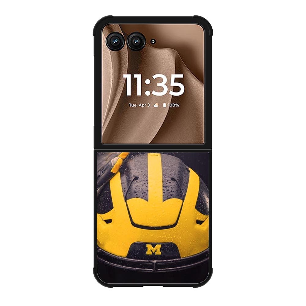 Michigan Wolverines Helmet Motorola Moto RAZR Plus 2025 Case OV10771
