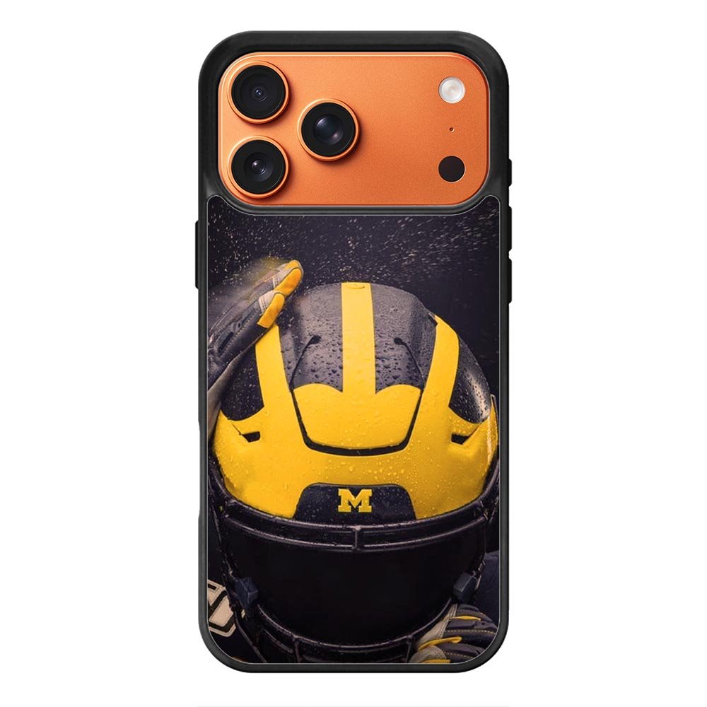 Michigan Wolverines Helmet iPhone 17 Pro Max Case QC10771
