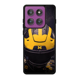Michigan Wolverines Helmet Motorola Moto Edge 60 Pro Case QC10771