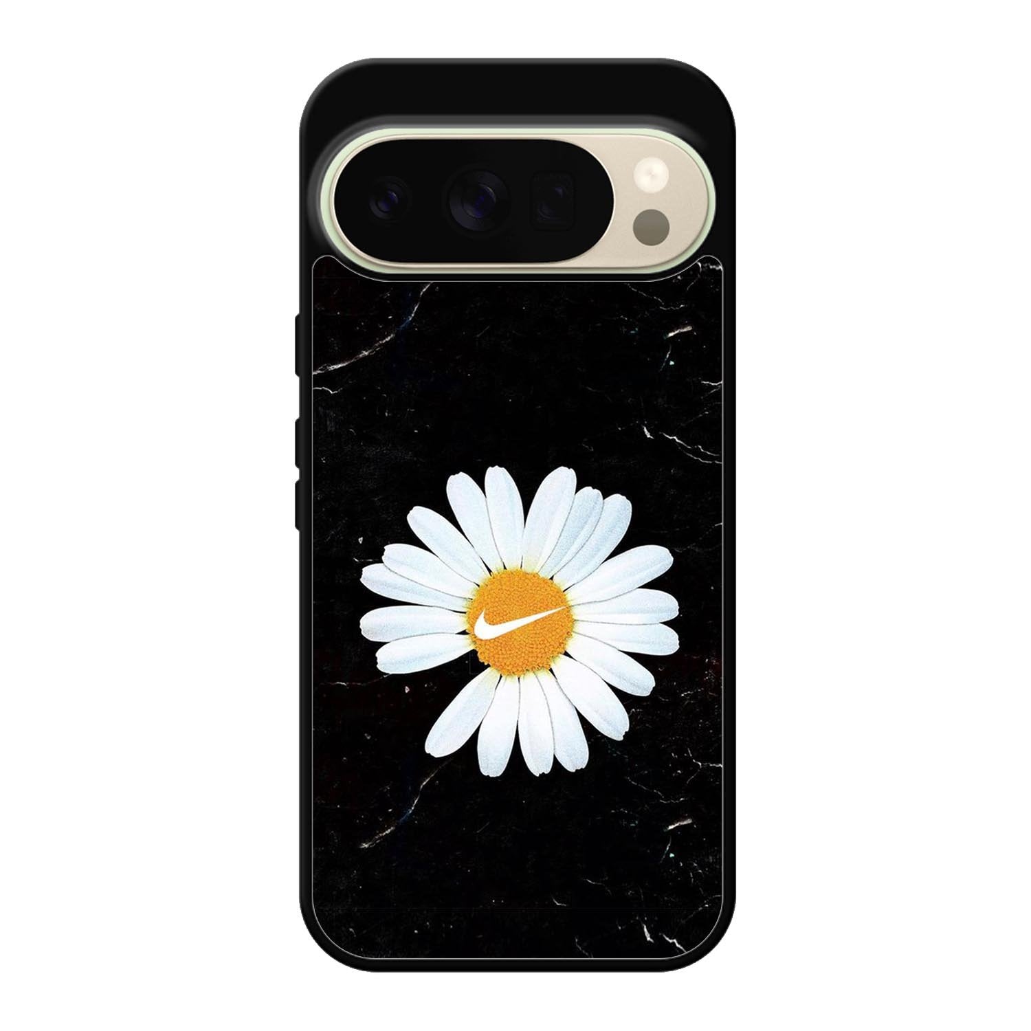Black Marble Daisy Google Pixel 10 Pro XL Case OV10653