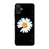 Black Marble Daisy Samsung Galaxy A07 Case OV10653