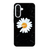 Black Marble Daisy Samsung Galaxy A56 5G Case OV10653