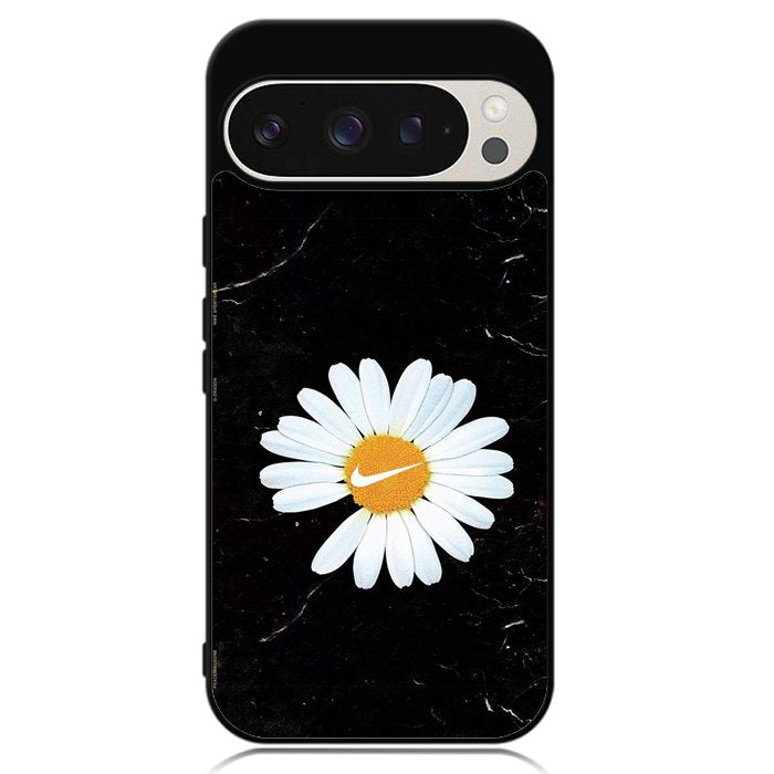 Black Marble Daisy Google Pixel 9 Pro XL Case OV10653
