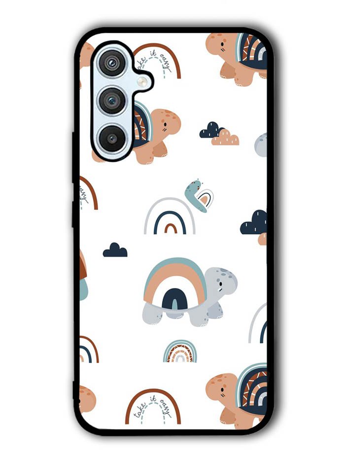 Turtle Rainbow Pattern Samsung Galaxy A54 5G Case OV10242