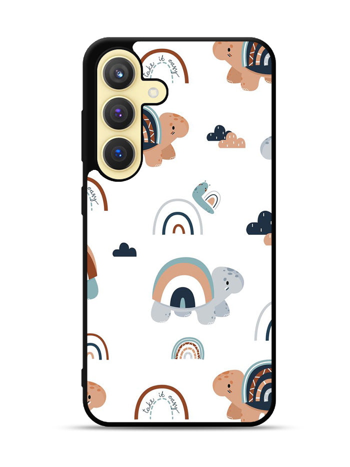 Turtle Rainbow Pattern Samsung Galaxy S24 Plus 5G , Samsung Galaxy S24+ 5G Case OV10242