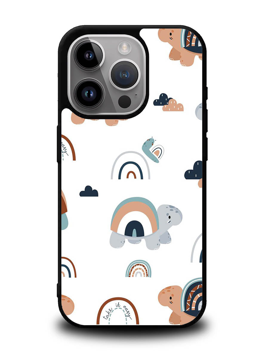 Turtle Rainbow Pattern iPhone 15 Pro Max Case OV10242