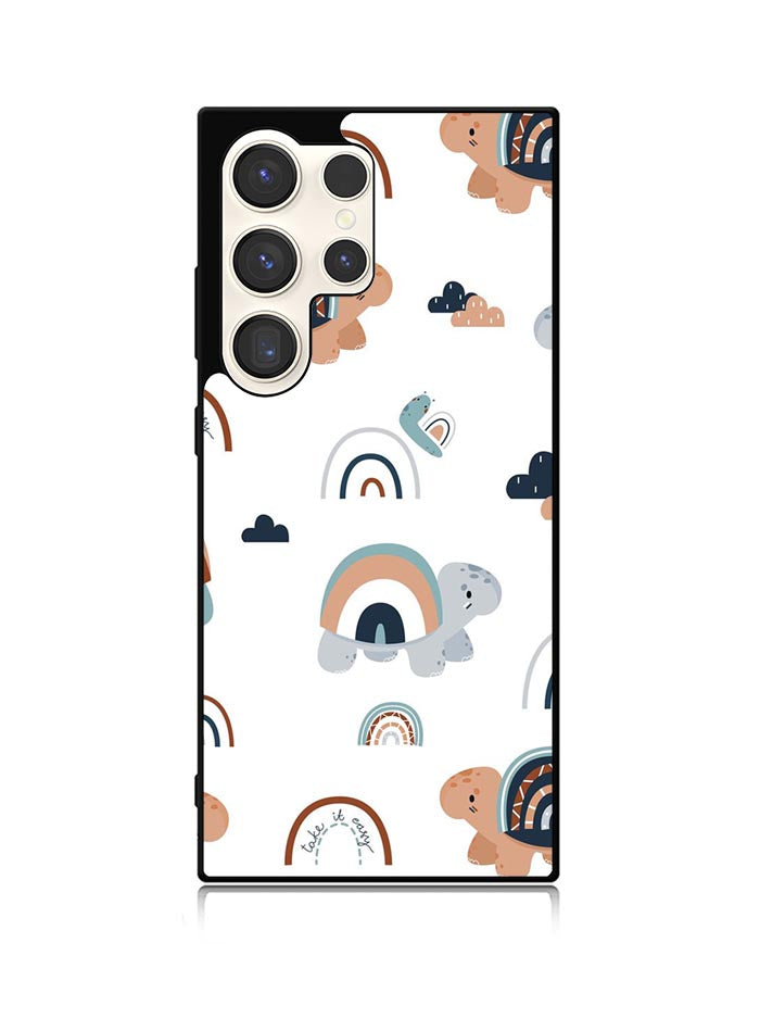 Turtle Rainbow Pattern Samsung Galaxy S24 Ultra 5G Case OV10242