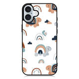 Turtle Rainbow Pattern iPhone 16 Plus Case QC10242
