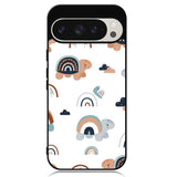 Turtle Rainbow Pattern Google Pixel 9 Pro XL Case OV10242
