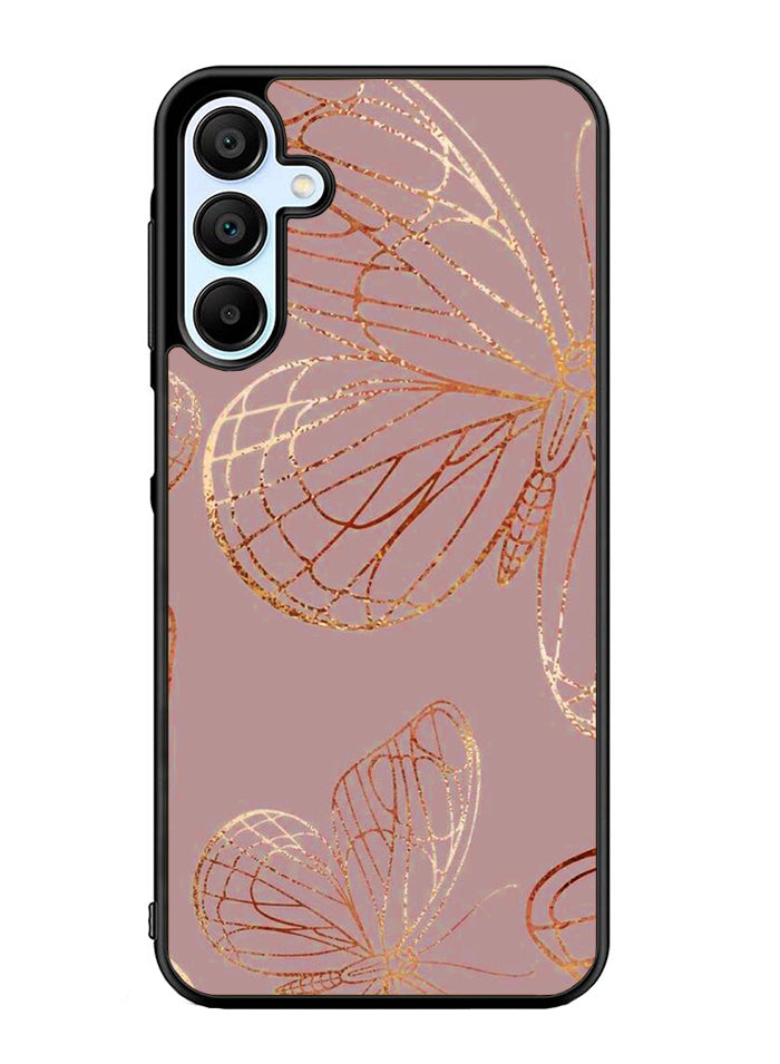 Butterfly Rose Gold Samsung Galaxy A15 5G Case OV10341