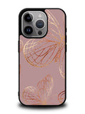 Butterfly Rose Gold iPhone 15 Pro Max Case OV10341